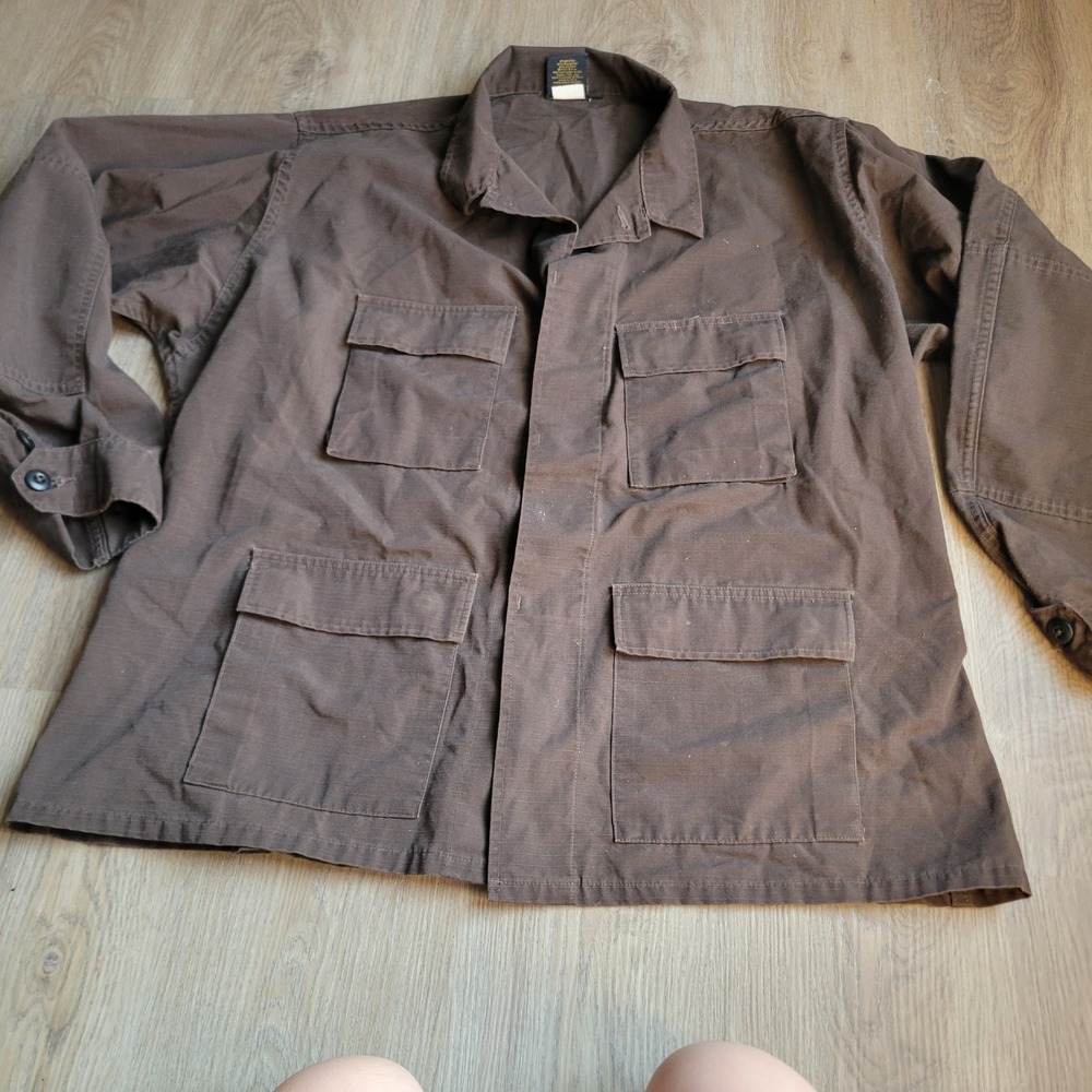 Propper Mens Field Jacket XXL Regular Brown Ripstop Military Tactical BDU